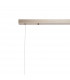 Marshall Linear Ceiling Pendant 9 Light G9 Satin Nickel Opal Glass-7