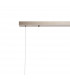 Marshall Linear Ceiling Pendant 9 Light G9 Satin Nickel Smoke Plated Glass-7