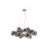 Marshall Circular Ceiling Pendant 16 Light G9 Satin Nickel Chrome Plated Glass-4