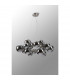 Marshall Circular Ceiling Pendant 16 Light G9 Satin Nickel Chrome Plated Glass-8