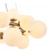 Marshall Circular Ceiling Pendant 16 Light G9 Satin Nickel Opal Glass-7