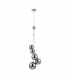Marshall Ceiling Pendant 5 Light G9 Satin Nickel Chrome Plated Glass-4
