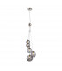 Marshall Ceiling Pendant 5 Light G9 Satin Nickel Smoke Plated Glass-1