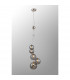 Marshall Ceiling Pendant 5 Light G9 Satin Nickel Smoke Plated Glass-3