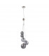 Marshall Ceiling Pendant 5 Light G9 Satin Nickel Smoke Plated Glass-4