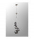 Marshall Ceiling Pendant 5 Light G9 Satin Nickel Smoke Plated Glass-8