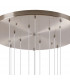 Marshall Ceiling Pendant 16 Light G9 Satin Nickel Amber Plated Glass-7
