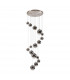 Marshall Ceiling Pendant 16 Light G9 Satin Nickel Chrome Plated Glass-4