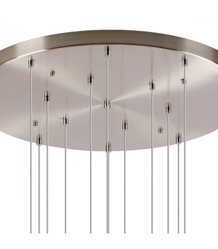 Marshall Ceiling Pendant 16 Light G9 Satin Nickel Chrome Plated Glass-7