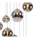 Marshall Ceiling Pendant 16 Light G9 Satin Nickel Chrome Plated Glass-8