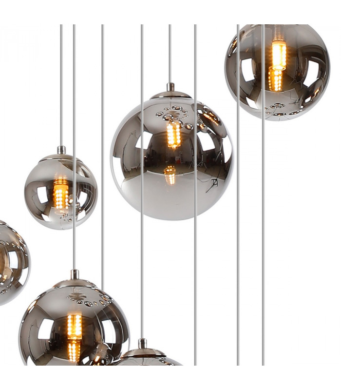 Marshall Ceiling Pendant 16 Light G9 Satin Nickel Chrome Plated Glass-8