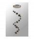 Marshall Ceiling Pendant 16 Light G9 Satin Nickel Chrome Plated Glass-9