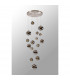 Marshall Ceiling Pendant 16 Light G9 Satin Nickel Chrome Plated Glass-10