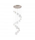 Marshall Ceiling Pendant 16 Light G9 Satin Nickel Opal Glass-4