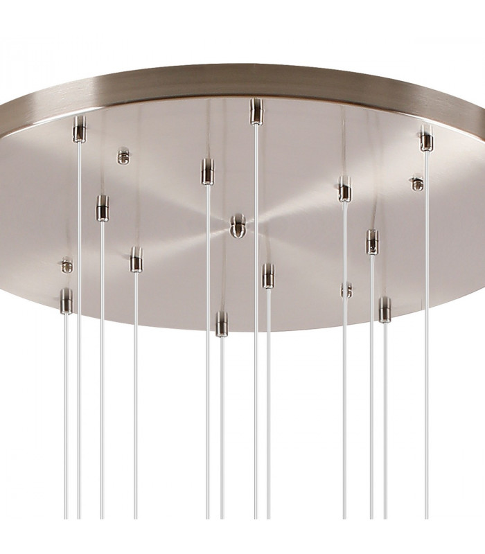 Marshall Ceiling Pendant 16 Light G9 Satin Nickel Opal Glass-7