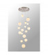 Marshall Ceiling Pendant 16 Light G9 Satin Nickel Opal Glass-10