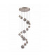 Marshall Ceiling Pendant 16 Light G9 Satin Nickel Smoke Plated Glass-1