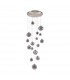 Marshall Ceiling Pendant 16 Light G9 Satin Nickel Smoke Plated Glass-6