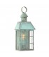 1 Light Outdoor Wall Lantern Light Verdigris IP44, E27 - 1