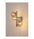 Marshall Wall Lamp 3 Light G9 Satin Nickel Amber Plated Glass-3