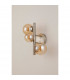 Marshall Wall Lamp 3 Light G9 Satin Nickel Amber Plated Glass-7