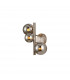 Marshall Wall Lamp 3 Light G9 Satin Nickel Chrome Plated Glass-1