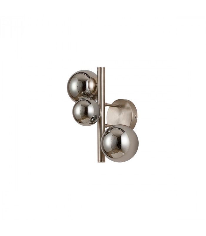 Marshall Wall Lamp 3 Light G9 Satin Nickel Chrome Plated Glass-4