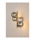 Marshall Wall Lamp 3 Light G9 Satin Nickel Smoke Plated Glass-3