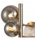 Marshall Wall Lamp 3 Light G9 Satin Nickel Smoke Plated Glass-5
