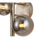 Marshall Wall Lamp 3 Light G9 Satin Nickel Smoke Plated Glass-6
