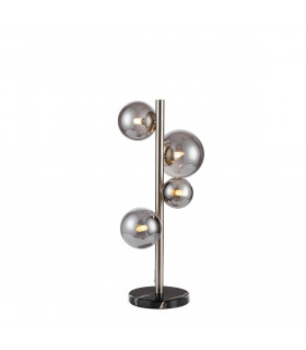 Marshall Table Lamp 4 Light G9 Satin Nickel Smoke Plated Glass-1