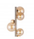 Marshall Floor Lamp 11 Light G9 Satin Nickel Amber Plated Glass-6