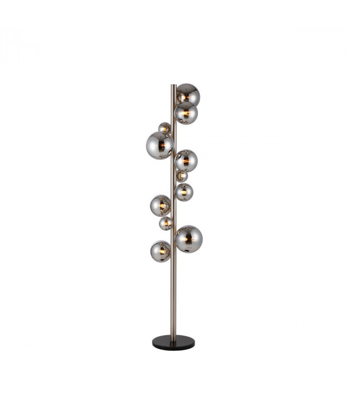 Marshall Floor Lamp 11 Light G9 Satin Nickel Chrome Plated Glass-1