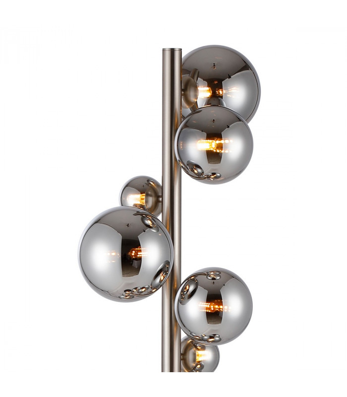 Marshall Floor Lamp 11 Light G9 Satin Nickel Chrome Plated Glass-6