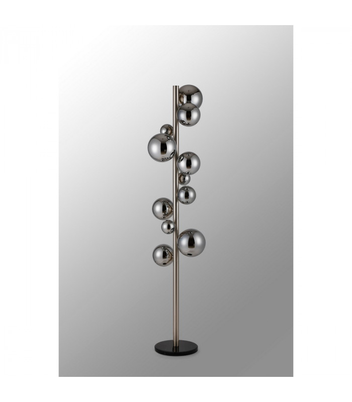 Marshall Floor Lamp 11 Light G9 Satin Nickel Chrome Plated Glass-8