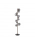Marshall Floor Lamp 11 Light G9 Satin Nickel Smoke Plated Glass-4