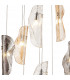 Marilla Ceiling Pendant 3m 9 Light G9 Polished Chrome Clear & Amber & Smoked Glass-7