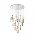 Marilla Ceiling Pendant 6m 32 Light G9 Polished Chrome Clear & Amber & Smoked Glass-1