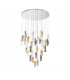 Marilla Ceiling Pendant 6m 32 Light G9 Polished Chrome Clear & Amber & Smoked Glass-5