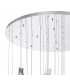 Marilla Ceiling Pendant 6m 32 Light G9 Polished Chrome Clear & Amber & Smoked Glass-6