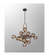 Humphrey Fixed Ceiling Pendant 12 Light G9 Graphite Satin Nickel Smoke Glass-3