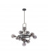 Humphrey Fixed Ceiling Pendant 12 Light G9 Graphite Satin Nickel Smoke Glass-4