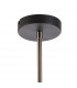 Humphrey Fixed Ceiling Pendant 12 Light G9 Graphite Satin Nickel Smoke Glass-7