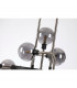 Humphrey Fixed Ceiling Pendant 12 Light G9 Graphite Satin Nickel Smoke Glass-9