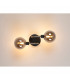 Humphrey Wall Lamp 2 Light G9 Graphite Satin Nickel Smoke Glass-3