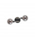 Humphrey Wall Lamp 2 Light G9 Graphite Satin Nickel Smoke Glass-4
