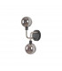Humphrey Wall Lamp 2 Light G9 Graphite Satin Nickel Smoke Glass-6
