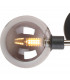 Humphrey Wall Lamp 2 Light G9 Graphite Satin Nickel Smoke Glass-7