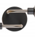 Humphrey Wall Lamp 2 Light G9 Graphite Satin Nickel Smoke Glass-8