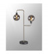 Humphrey Table Lamp 2 Light G9 Graphite Satin Nickel Smoke Glass-3